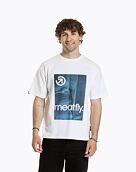 Unisex tričko Meatfly Junglist, Blue Leaf