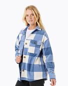 Dámská košilová bunda Rip Curl Neon Isles Fleece L/S, Blue
