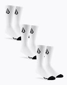 Pánské ponožky Volcom Full Stone Triple Pack, White