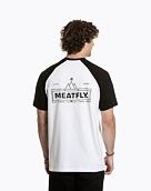 Pánské tričko Meatfly Ozzy Raglan, White / Black