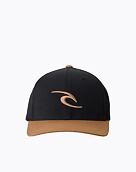 Kšiltovka Rip Curl Tepan 2.0 Flexfit Cap, Black / Tan